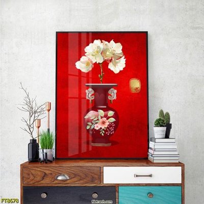 File in mica Tranh trang trí lối vào 1 tấm FT8678 (bản gốc) làm vách ngăn