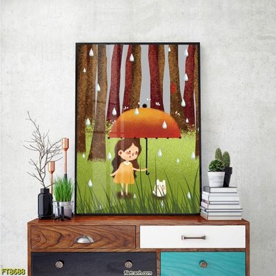 File PSD Tranh trang trí lối vào 1 tấm FT8688 (gốc) cho in quảng cáo