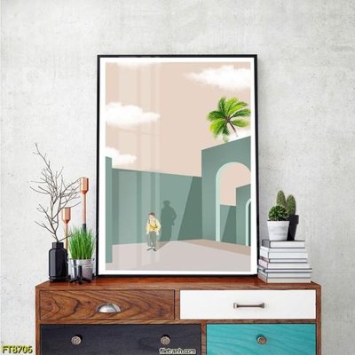 File gốc in ấn Tranh trang trí lối vào 1 tấm FT8706 chất lượng vượt trội