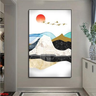 File in trần Tranh trang trí lối vào 1 tấm FT8724 (bản gốc) đại dương