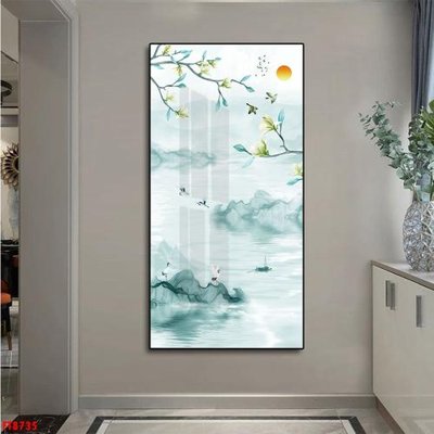 File gốc Tranh trang trí lối vào 1 tấm FT8735 (PNG) không nền chất lượng