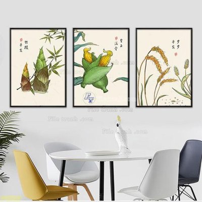 File gốc in mica Tranh treo pha lê gương FT87387 chất lượng