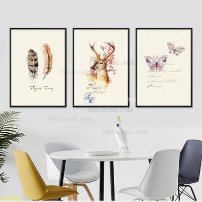 File tranh gốc Tranh treo pha lê gương FT87428 chủ đề hiện đại