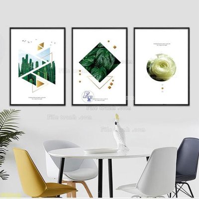 Cung cấp file tranh gốc Tranh treo pha lê gương FT87440 độc quyền