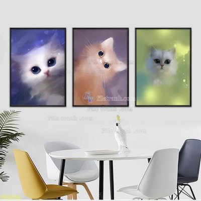 Ảnh gốc Tranh treo pha lê gương FT87461 (nét căng) in mica