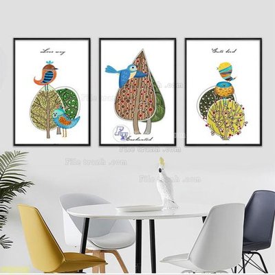 File tranh Tranh treo pha lê gương FT87469 (gốc) in backlit film