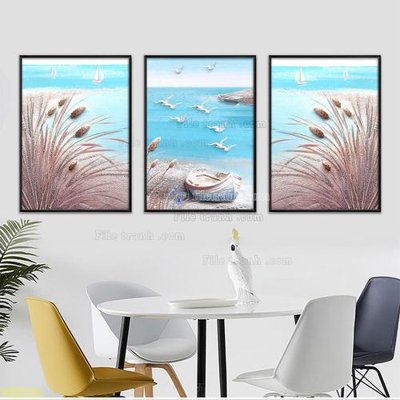 File in mica Tranh treo pha lê gương FT87471 (ảnh gốc) đẹp