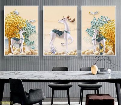 File tranh Tranh treo pha lê gương FT87494 (bản gốc) treo phòng ăn