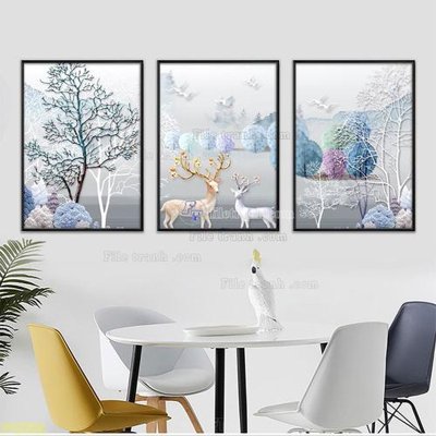 Hình ảnh file gốc Tranh treo pha lê gương FT87501 (chất lượng cao)