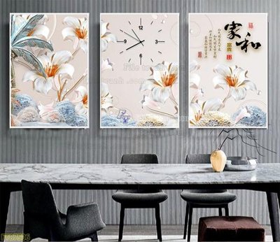 Hình ảnh file gốc in lụa Tranh treo pha lê gương FT87506