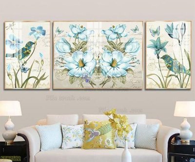 File gốc Tranh treo pha lê gương FT87522 (in tráng gương) ốp tường