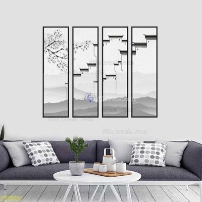 File in trần Tranh treo pha lê gương FT87579 (bản gốc) mây trời