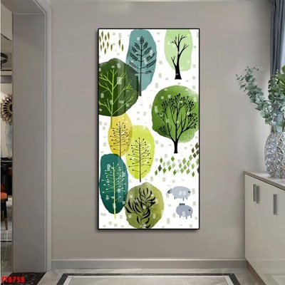 File tranh Tranh trang trí lối vào 1 tấm FT8758 (bản gốc) trang trí văn phòng