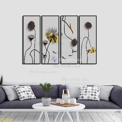 Ảnh gốc Tranh treo pha lê gương FT87581 (độ nét cao) in tráng gương