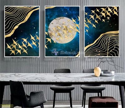 File gốc Tranh treo pha lê gương FT87633 (chủ đề hiện đại) trang trí