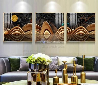 Ảnh gốc Tranh treo pha lê gương FT87694 (độ nét cao) in mica