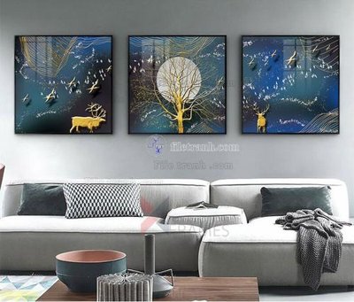 File ảnh Tranh treo pha lê gương FT87699 (gốc) cho trang trí nhà hàng