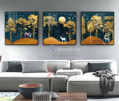 File gốc Tranh treo pha lê gương FT87708 (trang trí) phòng trẻ em