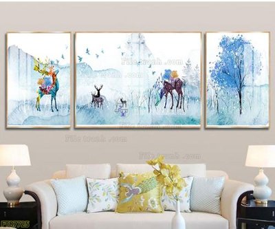 File gốc Tranh treo pha lê gương FT87725 (trang trí) phòng trẻ em