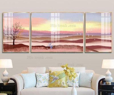 File gốc Tranh treo pha lê gương FT87764 (phong cách) châu Âu