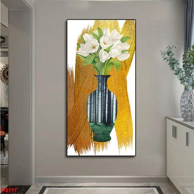 Tải file Tranh trang trí lối vào 1 tấm FT8777 (gốc) chủ đề hoa sen