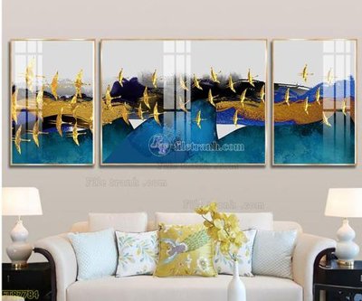 Ảnh gốc Tranh treo pha lê gương FT87784 (siêu chi tiết) để in ấn