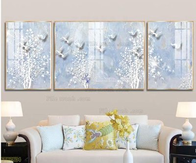 File in ấn Tranh treo pha lê gương FT87804 (bản gốc) cao cấp