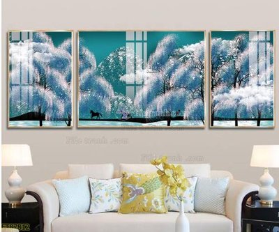 File gốc Tranh treo pha lê gương FT87812 (in mica) làm bảng hiệu