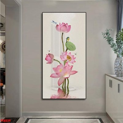 File tranh Tranh trang trí lối vào 1 tấm FT8839 (file gốc) chuẩn màu in