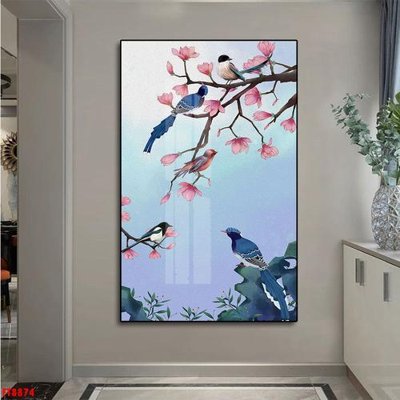 Chi tiết file gốc Tranh trang trí lối vào 1 tấm FT8874 (cho in tráng gương)