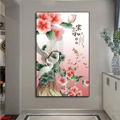 File gốc Tranh trang trí lối vào 1 tấm FT8877 (in lụa) trang trí tường