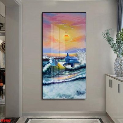 File tranh Tranh trang trí lối vào 1 tấm FT8900 (file gốc) chủ đề phong thủy