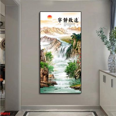 Chi tiết file gốc Tranh trang trí lối vào 1 tấm FT8912 (cho in tráng gương)