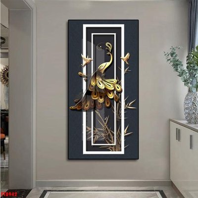 File gốc Tranh trang trí lối vào 1 tấm FT8942 (in tráng gương) hiện đại