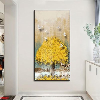 Download file Tranh trang trí lối vào 1 tấm FT9057 (gốc) in mica ốp bếp