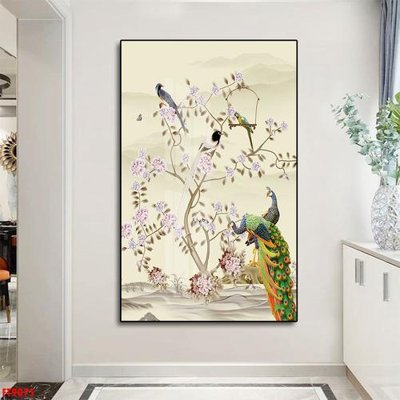 File tranh in trần Tranh trang trí lối vào 1 tấm FT9075 (ảnh gốc siêu nét)