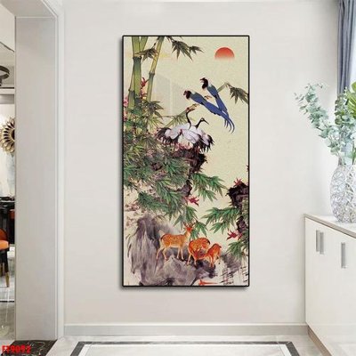 File tranh in tráng gương Tranh trang trí lối vào 1 tấm FT9092 (siêu nét)