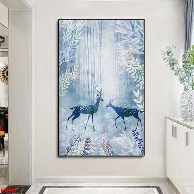 File gốc Tranh trang trí lối vào 1 tấm FT9107 (in lụa) cao cấp