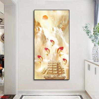 File ảnh Tranh trang trí lối vào 1 tấm FT9117 (gốc) in PP, decal