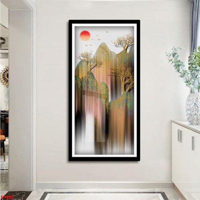 Ảnh gốc File tranh lối vào FT9204 (nét căng) in mica