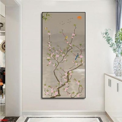 File gốc File tranh lối vào FT9451 (in lụa) trang trí tường