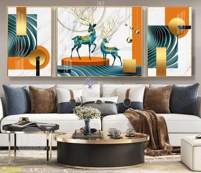 File PSD File tranh hiện đại pha lê gương FT95043 (bản gốc) đã tách nền