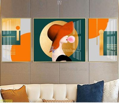 File PSD in ấn File tranh hiện đại pha lê gương FT95089 (chất lượng cao)