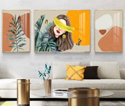 File gốc File tranh hiện đại pha lê gương FT95100 (phong cách) châu Âu