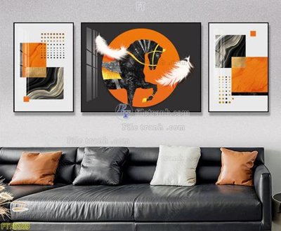 File gốc File tranh hiện đại pha lê gương FT95109 (phiên bản chuẩn) để in ấn