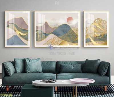 Ảnh gốc file in lụa File tranh hiện đại pha lê gương FT95136 chi tiết