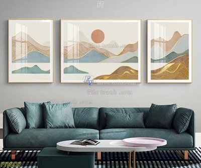 File in ấn File tranh hiện đại pha lê gương FT95137 (bản gốc) chất lượng cao