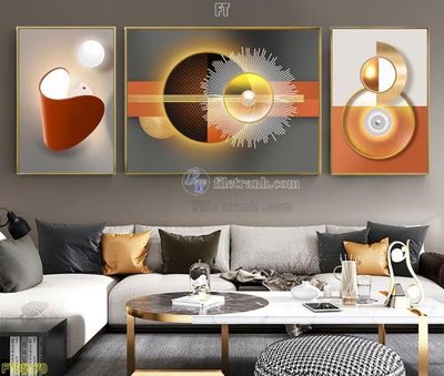 File in trần File tranh hiện đại pha lê gương FT95170 (bản gốc) 5D