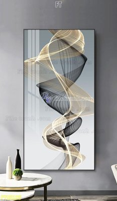 File tranh File tranh hiện đại pha lê gương FT95195 (bản gốc) treo phòng ăn