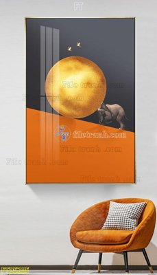 File tranh gốc File tranh hiện đại pha lê gương FT95205 (bản đẹp) độc quyền